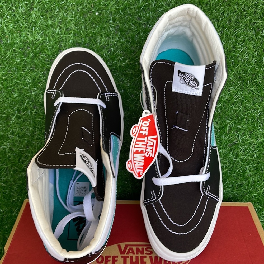 Vans Sk8-Hi Classic Sport Black/True White Leather Womens sneakers - Picture 13 of 16